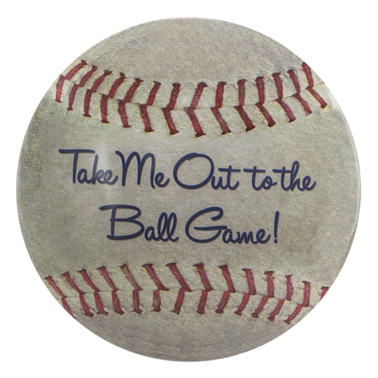 American Art Décor™ 15" Baseball Dome Metal Sign